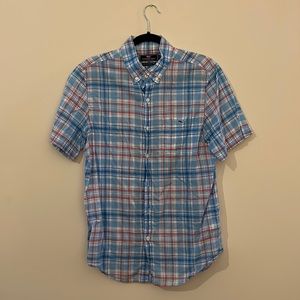 Vineyard vines short sleeved checked Tucker shirt